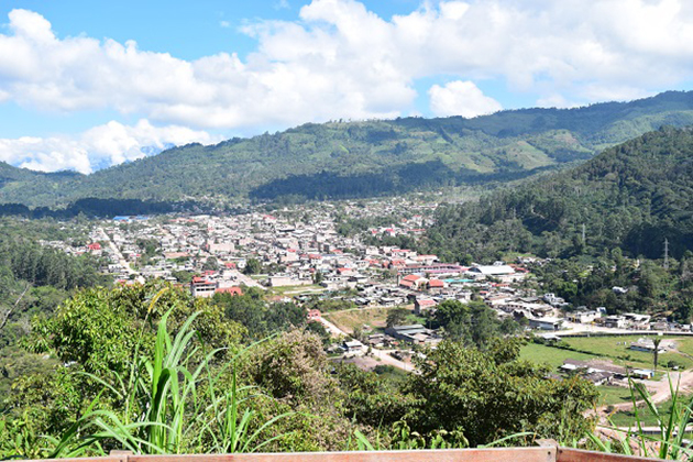 Vista de la ciudad de Villa Rica